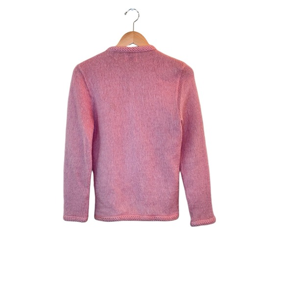 Vtg 60s Jane Irwill Womens Soft Pink Cardigan Sweater Preppy Size S Soft Girl - Picture 2 of 8